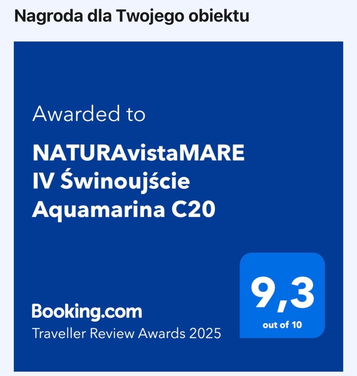 Naturavistamare IV Swinoujscie Aquamarina C20 Exteriér fotografie